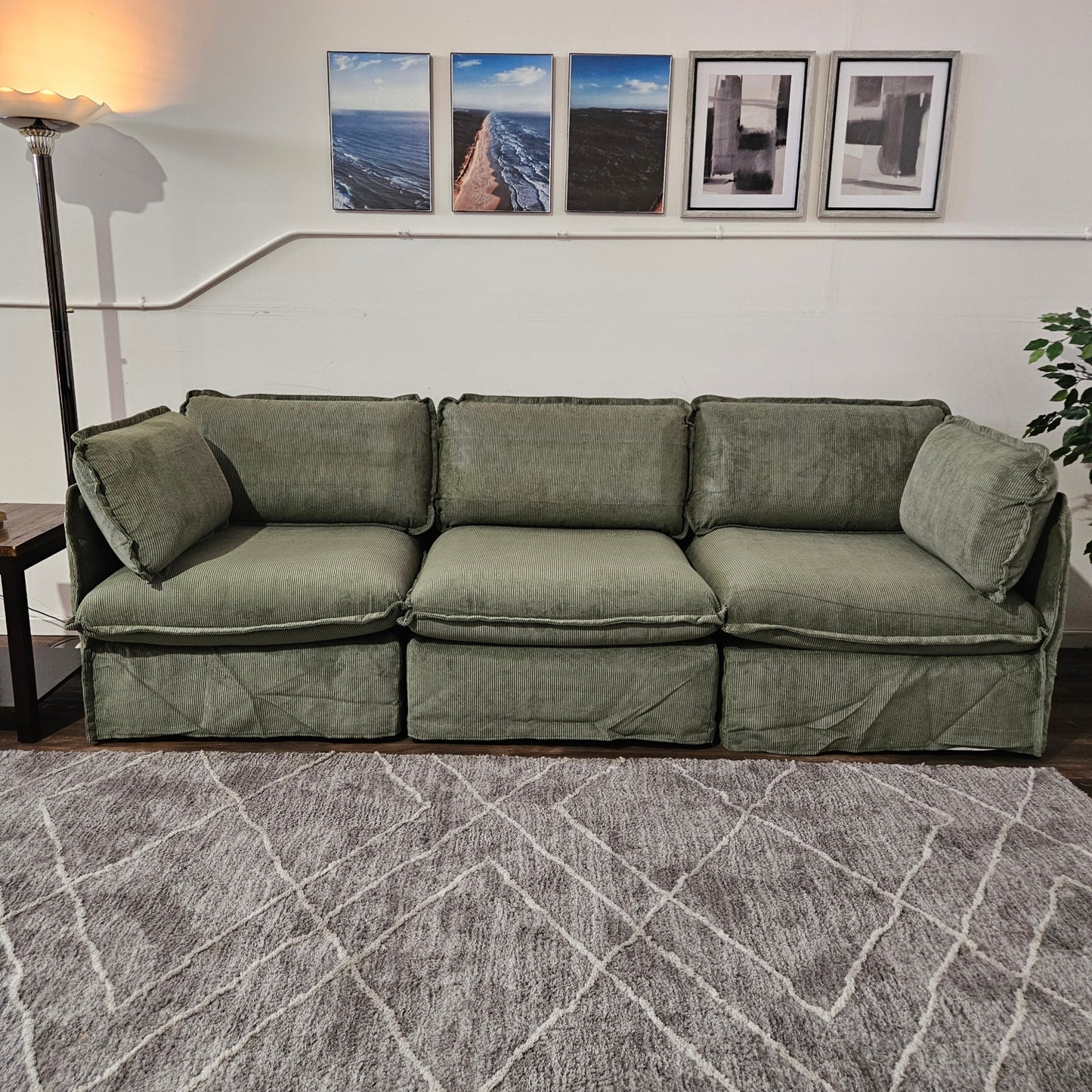 Anabei Modular Sectional New Green - FREE DELIVERY
