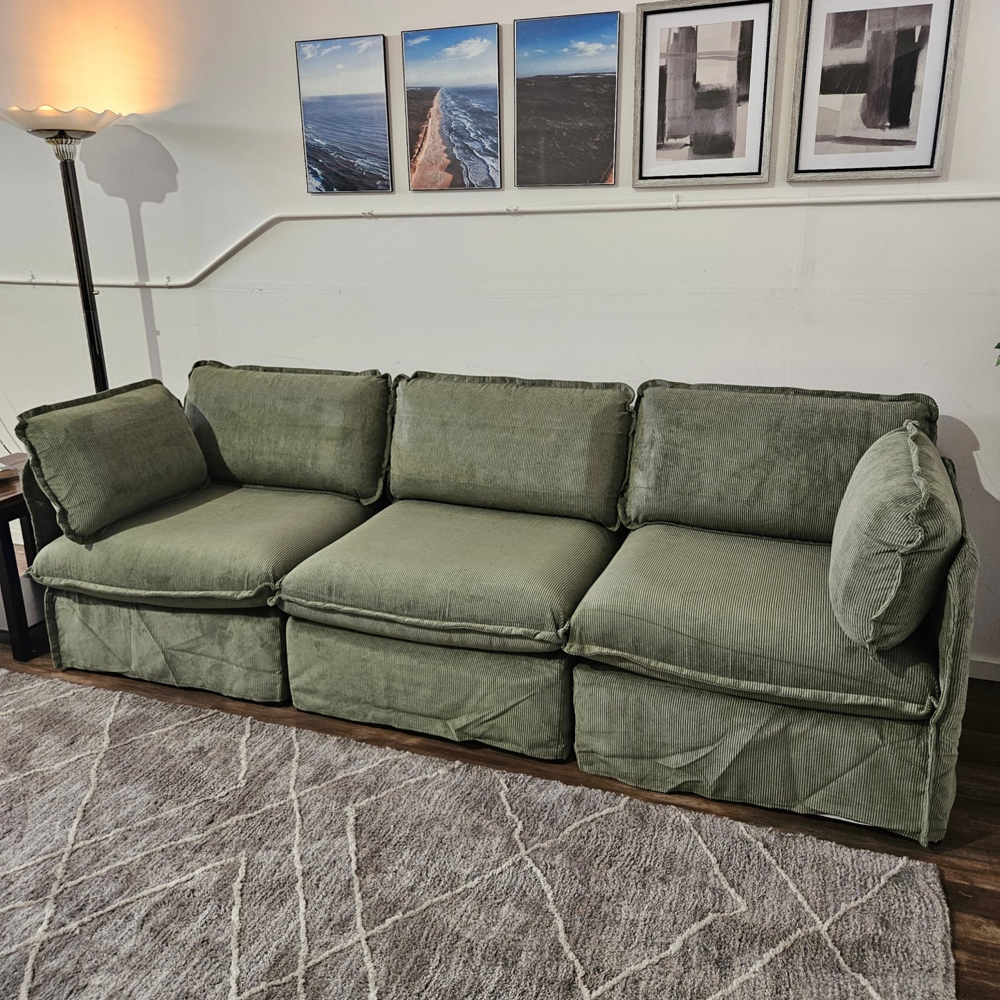 Anabei Modular Sectional New Green - FREE DELIVERY