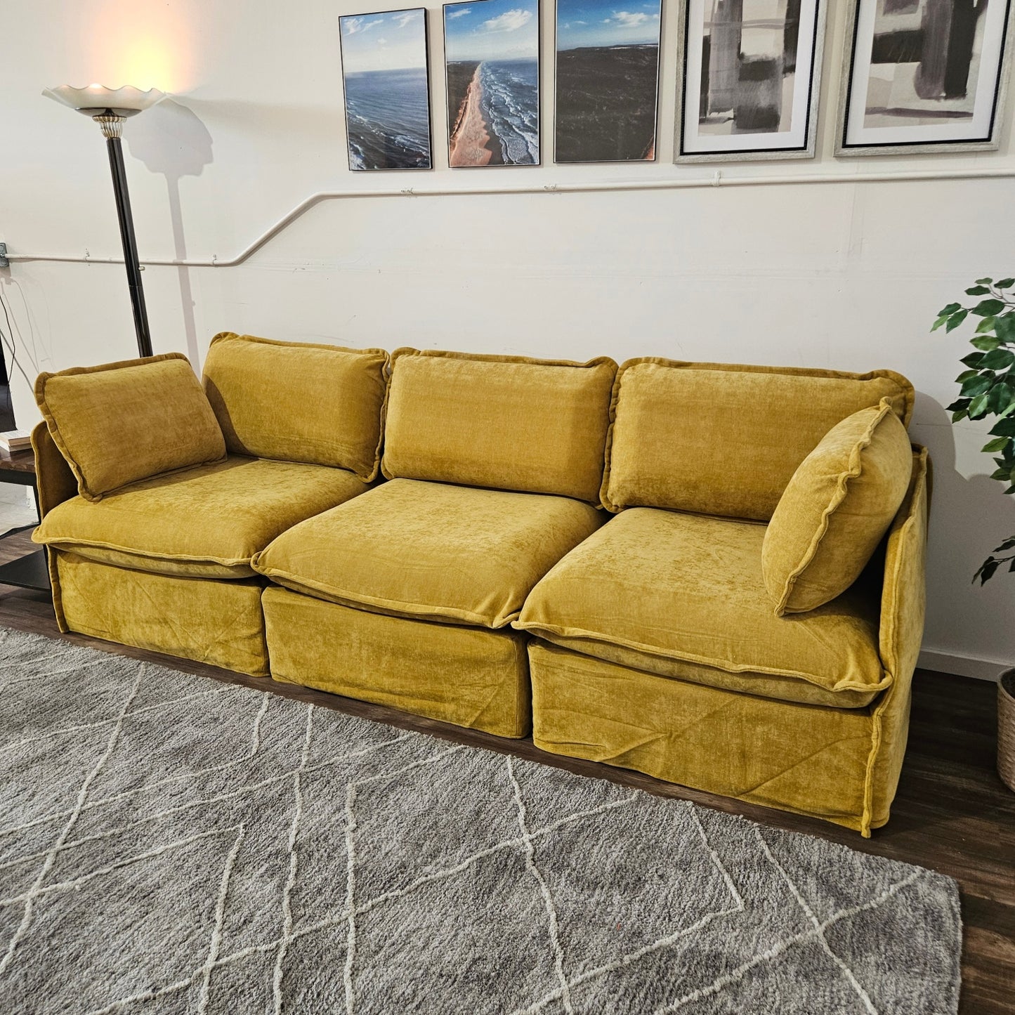 Anabei Modular Sectional New Gold - FREE DELIVERY