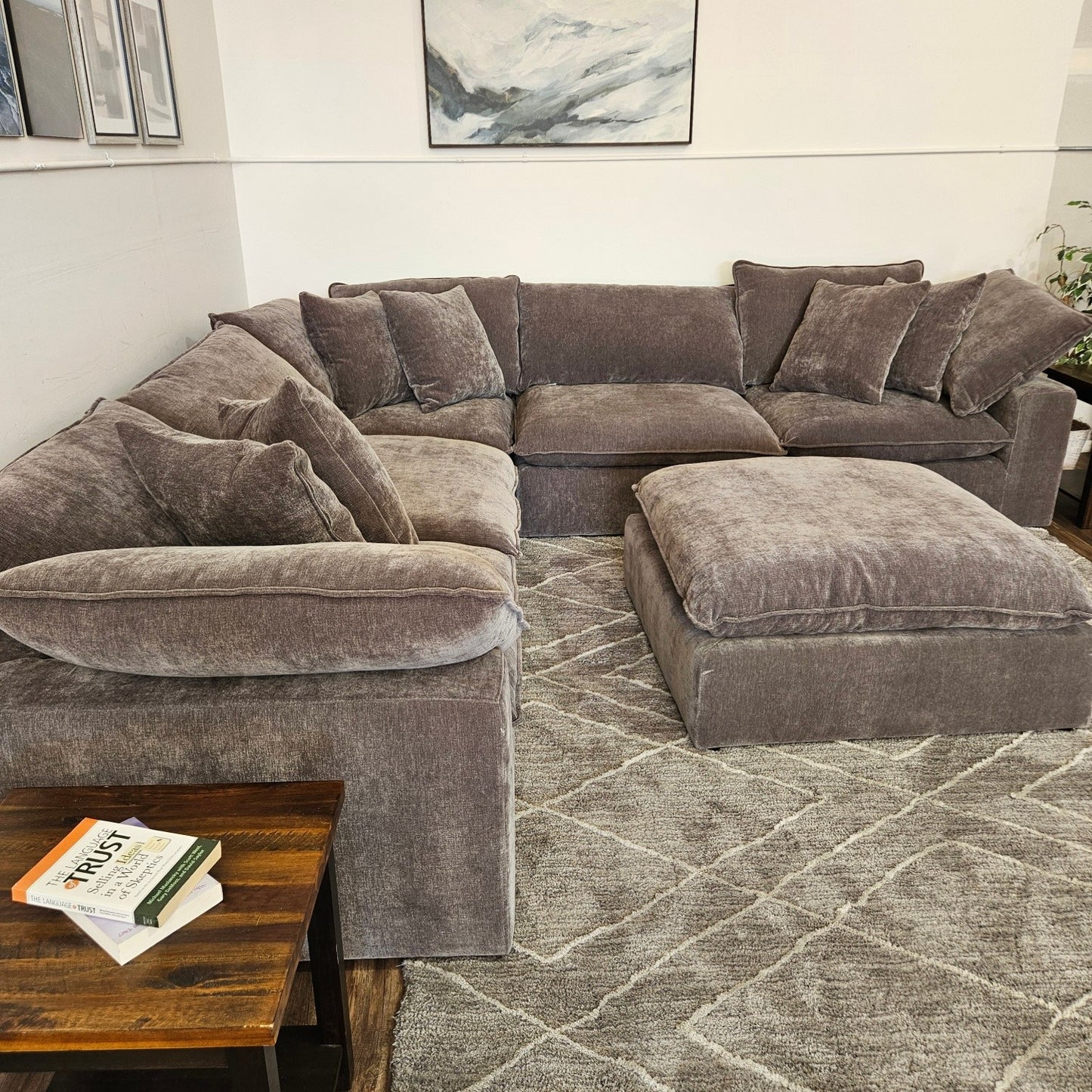 Sereen Cloud Sectional Dark Gray - FREE DELIVERY