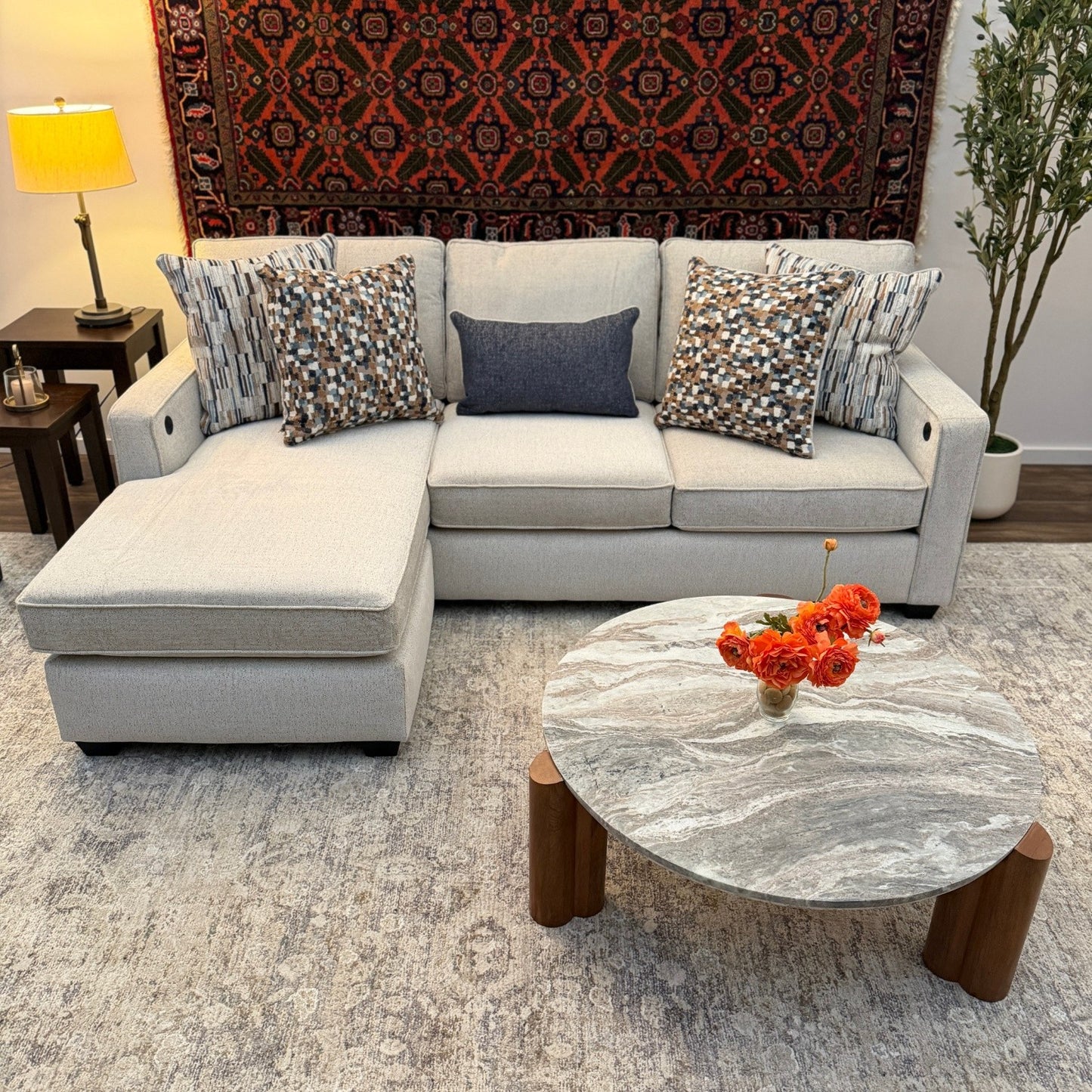 Sofa with Reversible Chaise