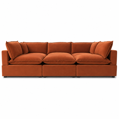 COLOR:RED RUST PERFORMANCE VELVET