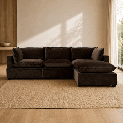 CHOCOLATE BROWN PERFORMANCE VELVET