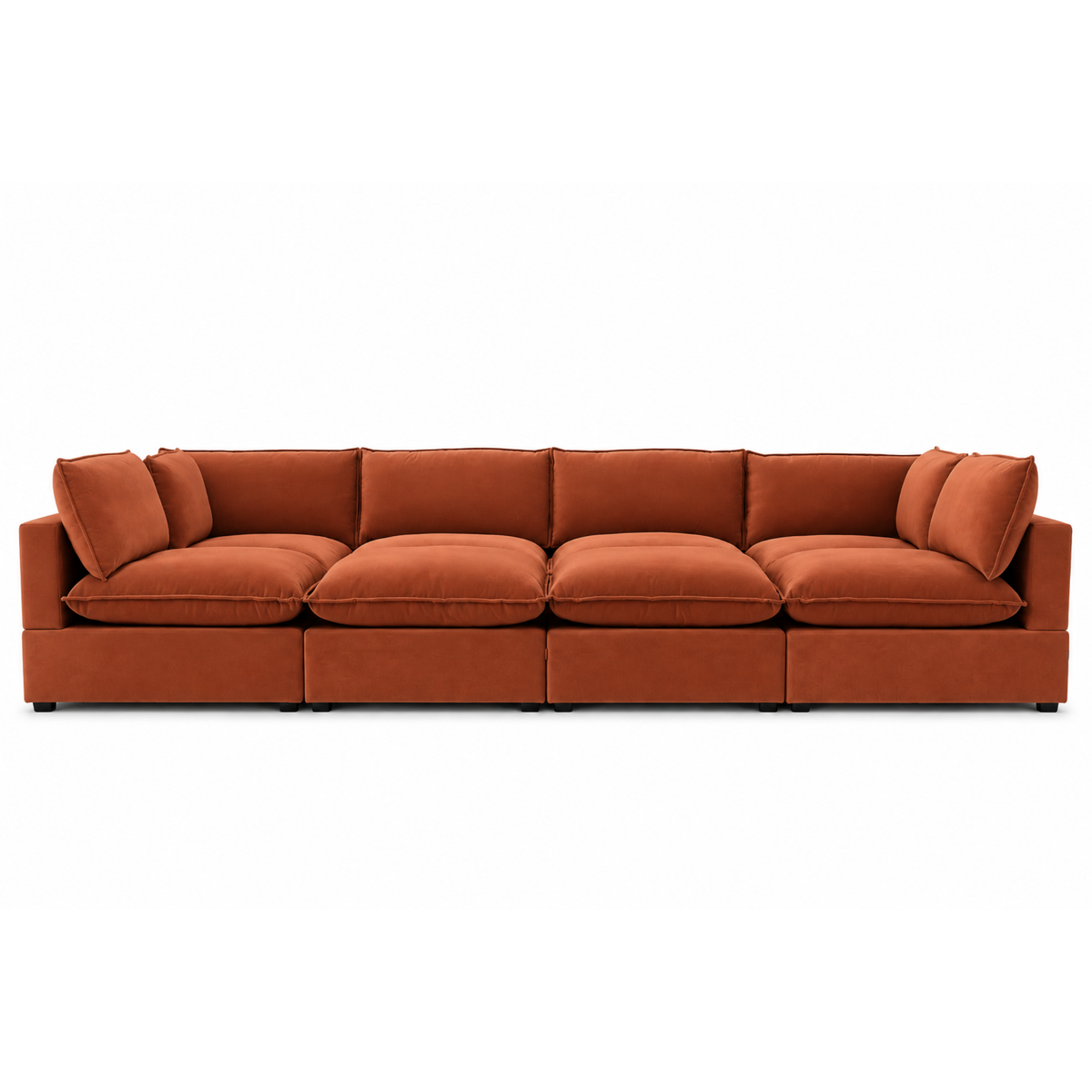 COLOR:RED RUST PERFORMANCE VELVET