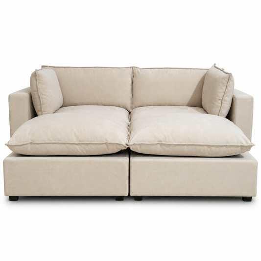 Luna Loveseat + 2 Ottoman