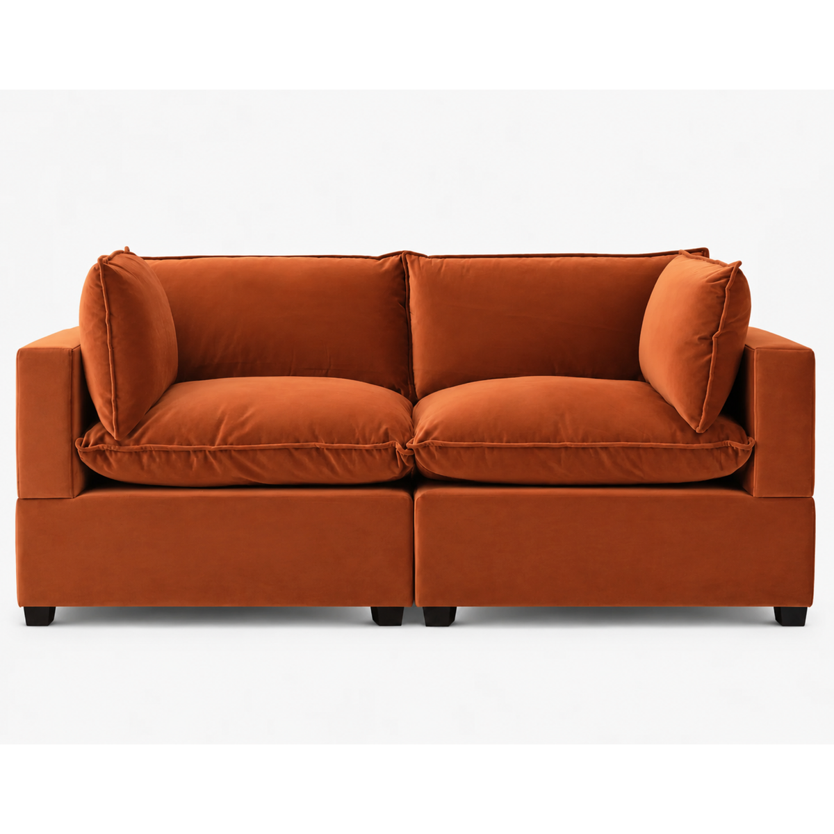 COLOR:RED RUST PERFORMANCE VELVET