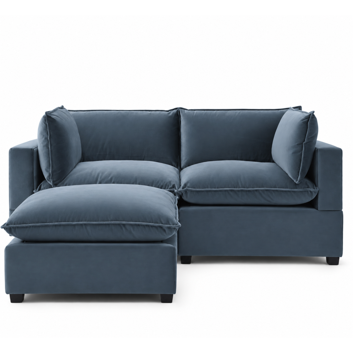 COLOR:Dusty Blue Performance Velvet
