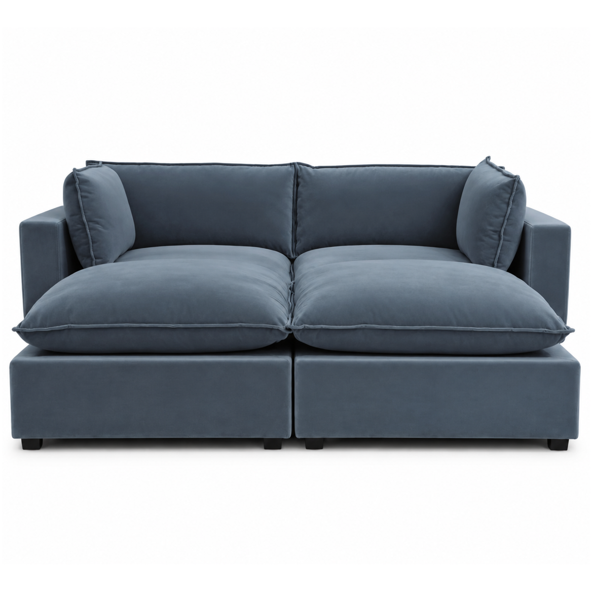 COLOR:Dusty Blue Performance Velvet
