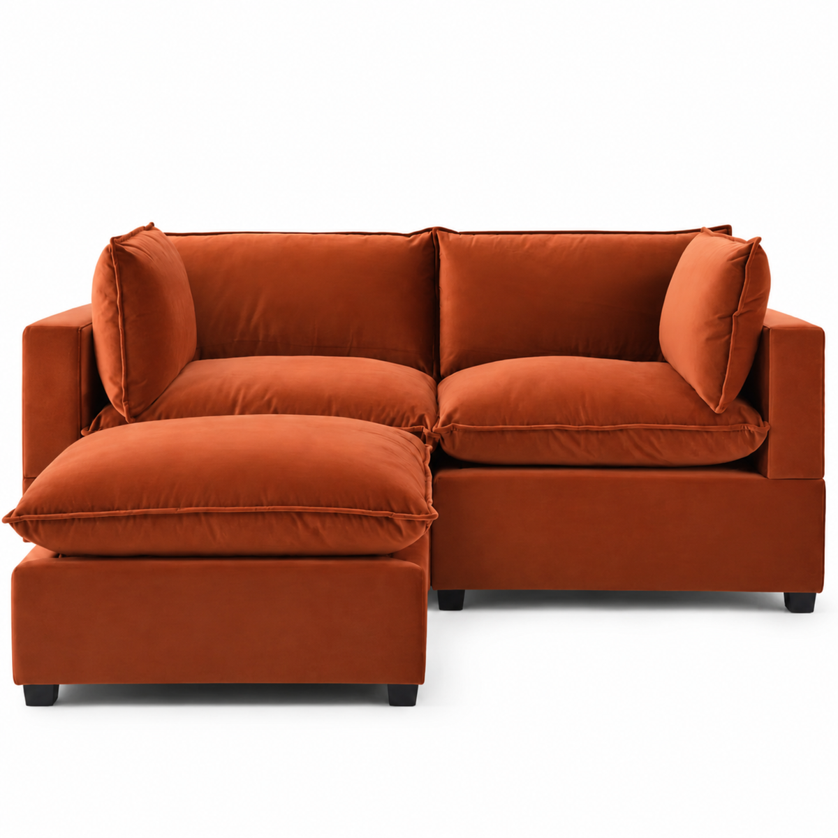 COLOR:RED RUST PERFORMANCE VELVET