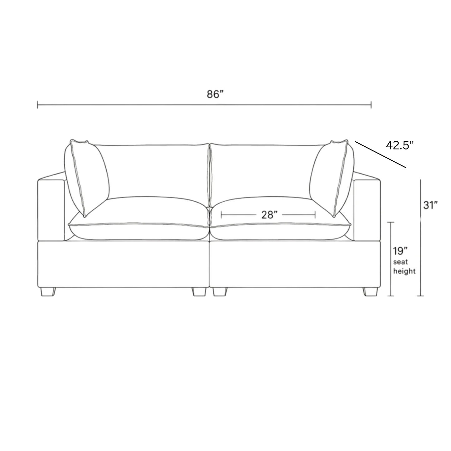 Luna Loveseat