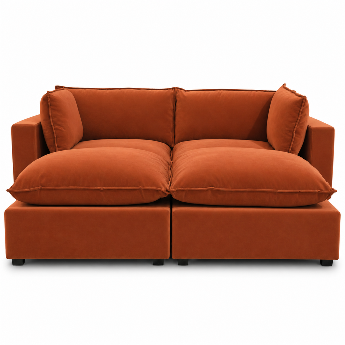 COLOR:RED RUST PERFORMANCE VELVET