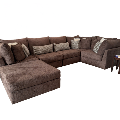 Mckenzie 6 Piece Modular Sectional Chocolate