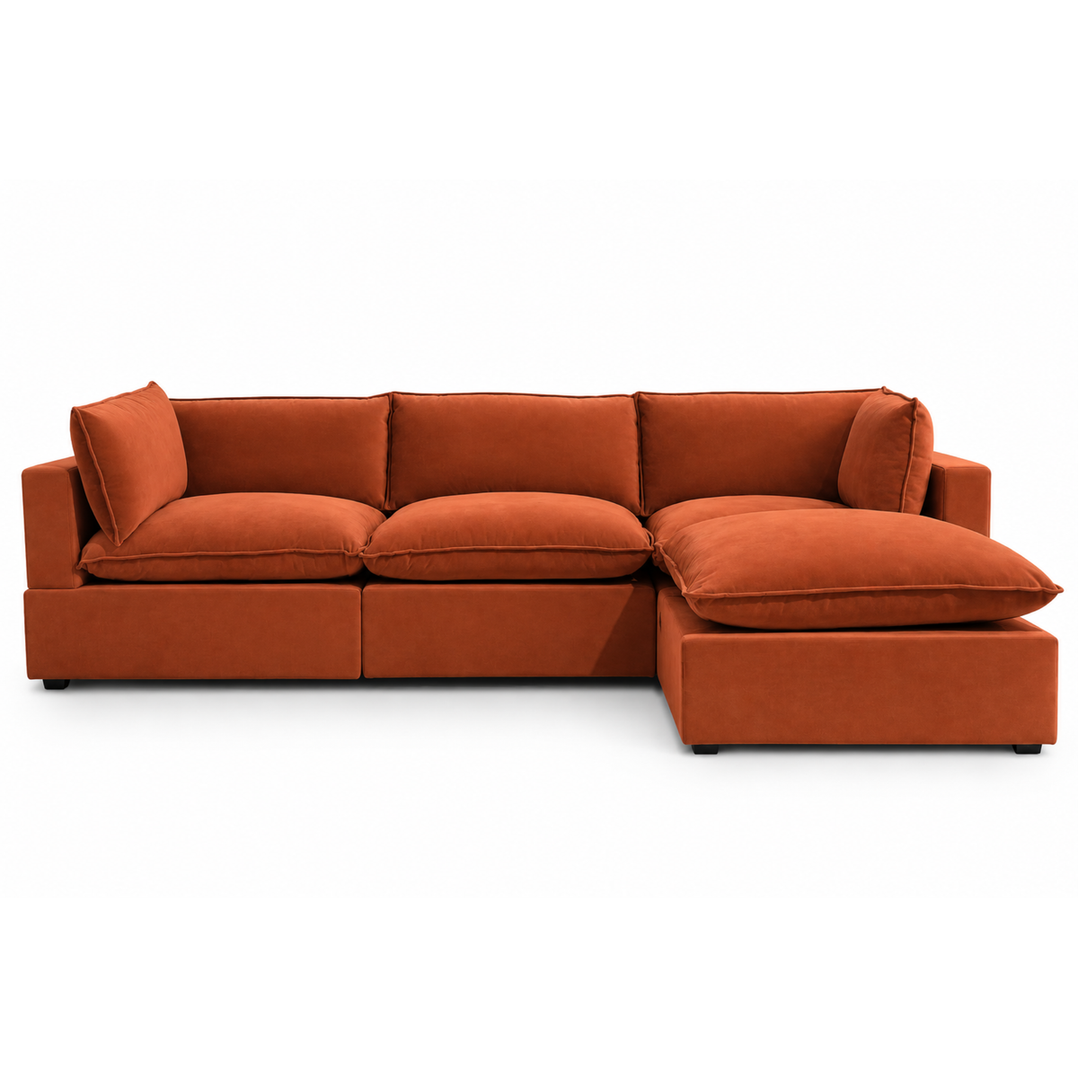 COLOR:RED RUST PERFORMANCE VELVET