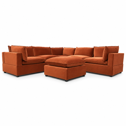 COLOR:RED RUST PERFORMANCE VELVET