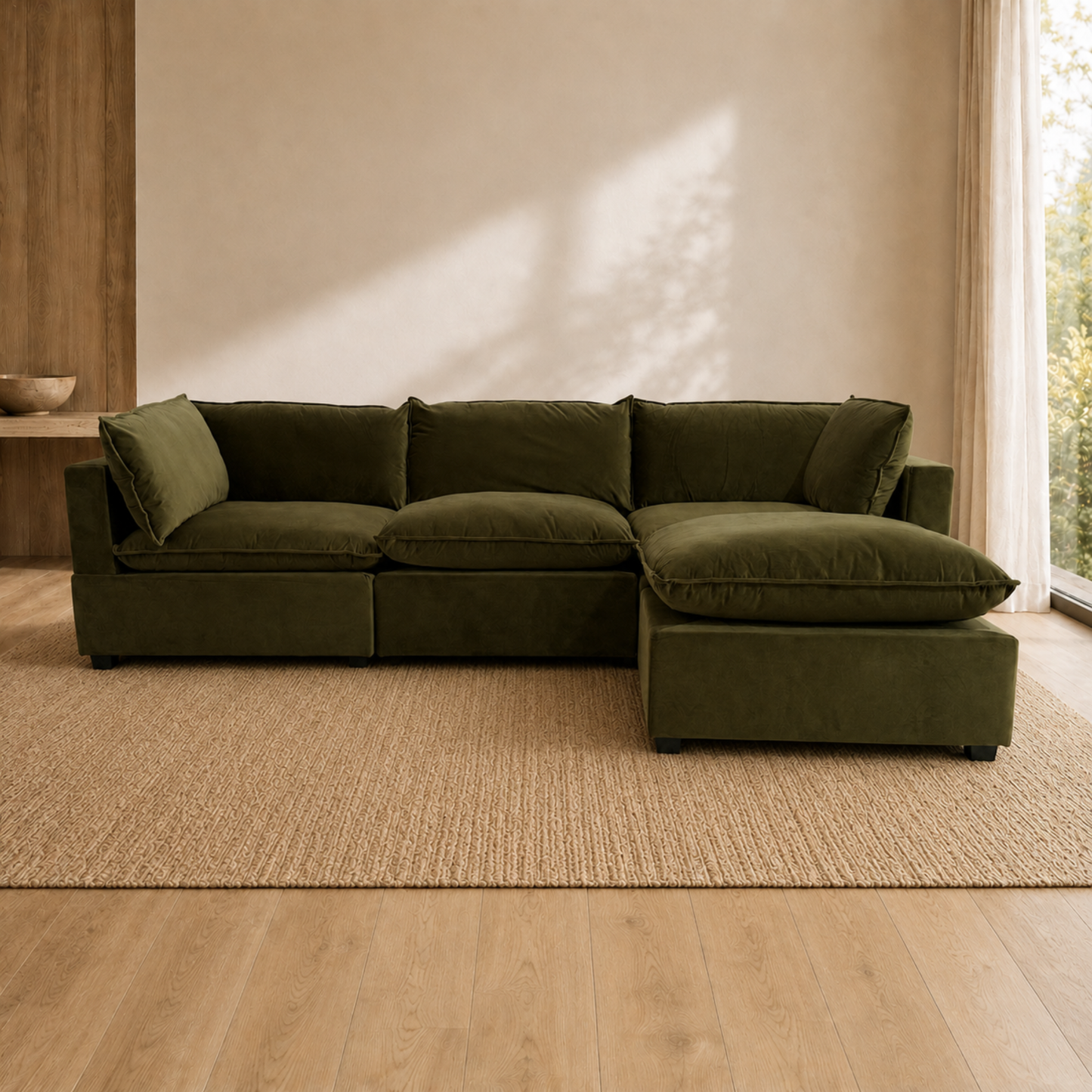 Color:SAGE GREEN PERFORMANCE VELVET