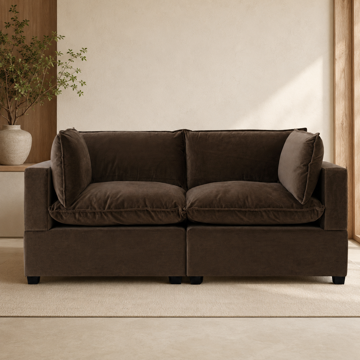 Color:CHOCOLATE BROWN PERFORMANCE VELVET