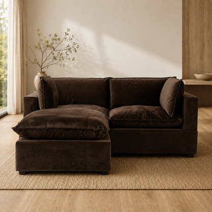 CHOCOLATE BROWN PERFORMANCE VELVET