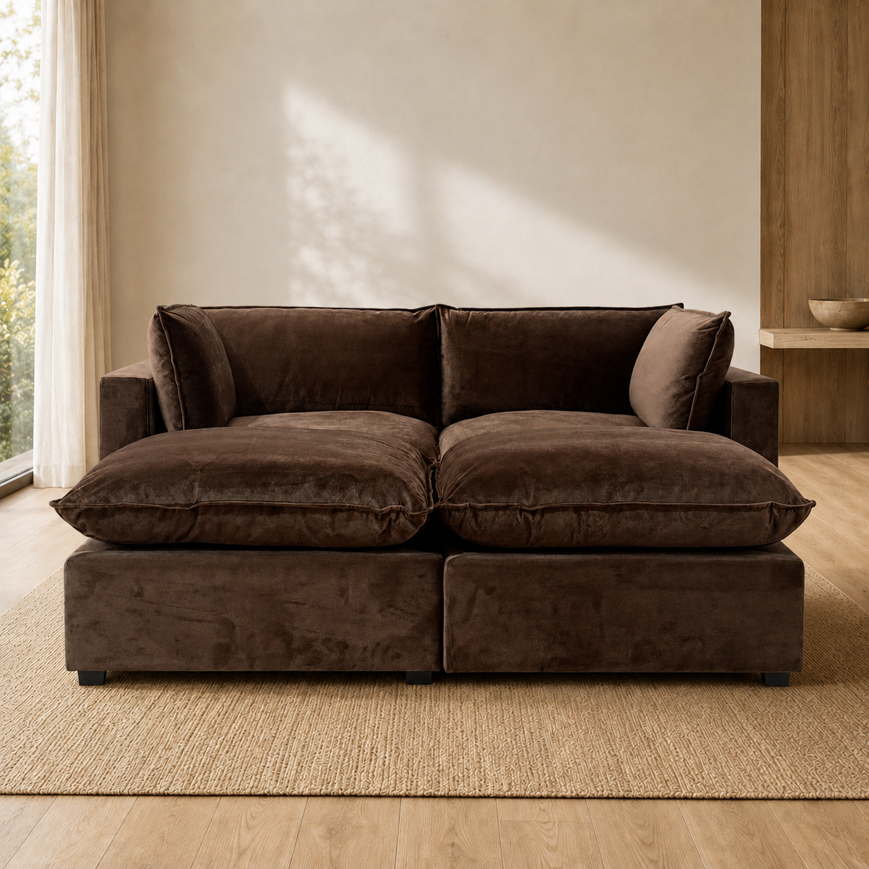 color:CHOCOLATE BROWN PERFORMANCE VELVET