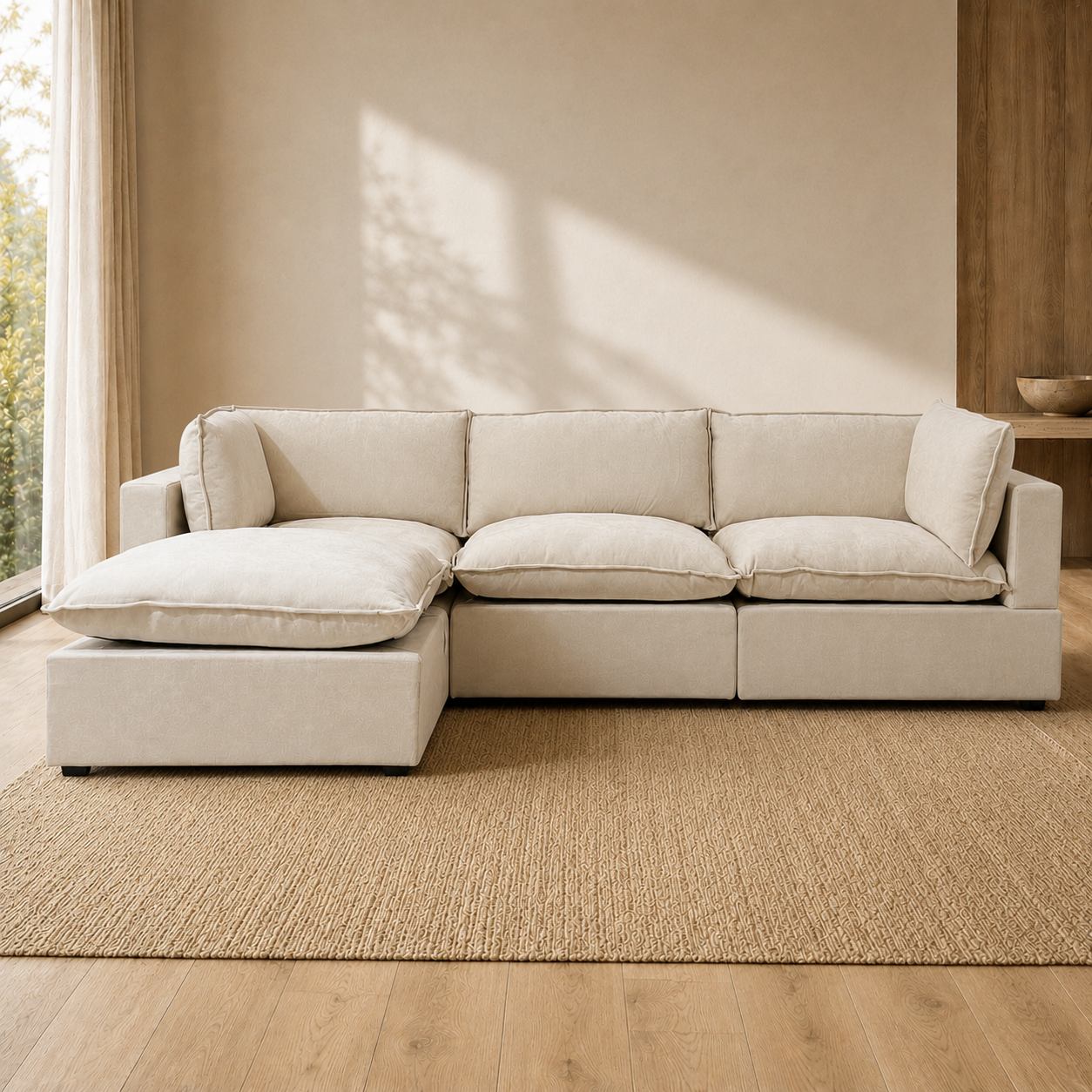 Luna Sofa 3 Seat + Ottoman L