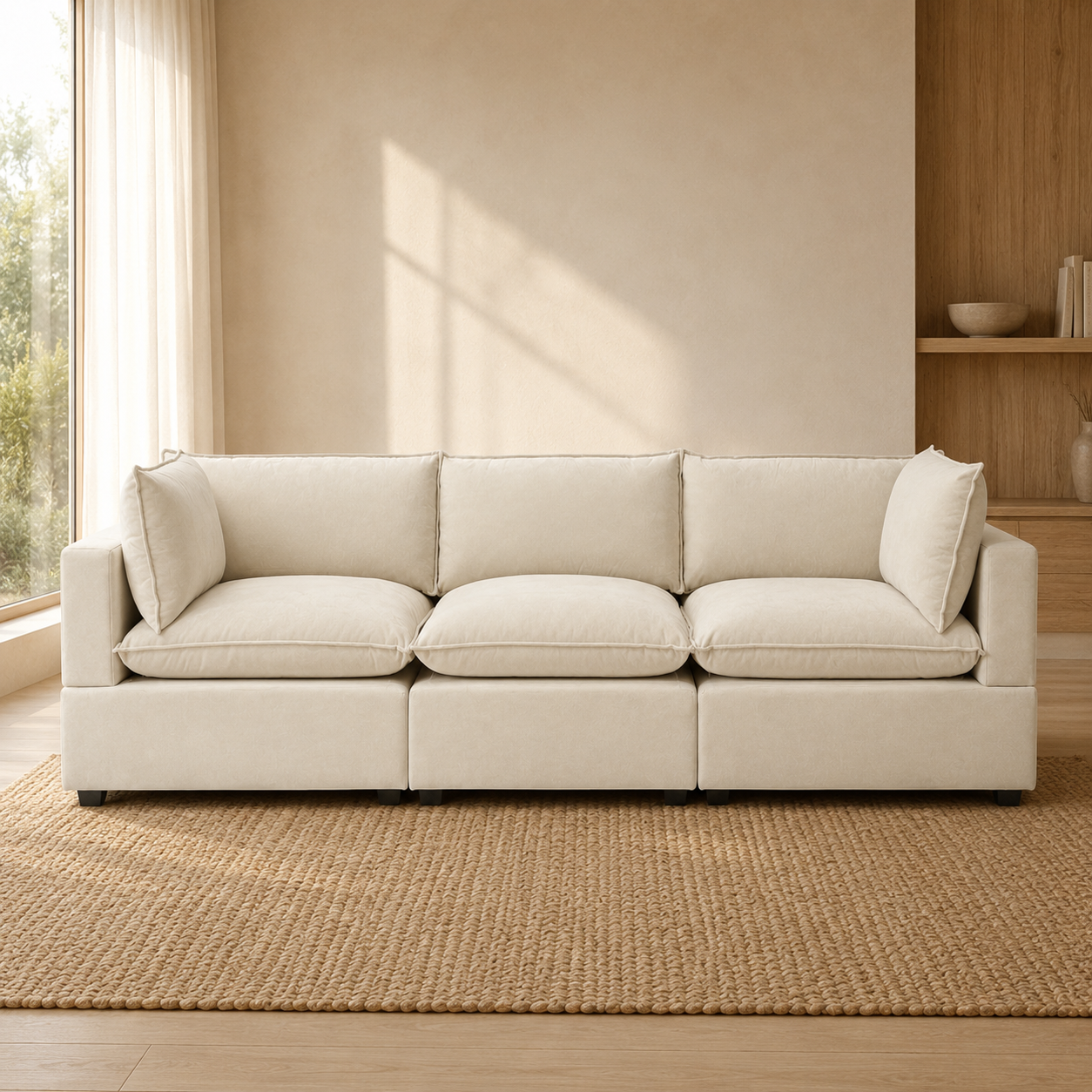 color:Cream Chenille