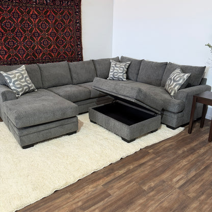 Harbor U Shape Sectional Charcoal