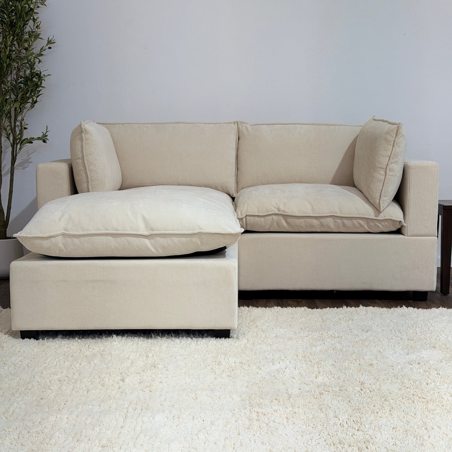 color:Cream Chenille
