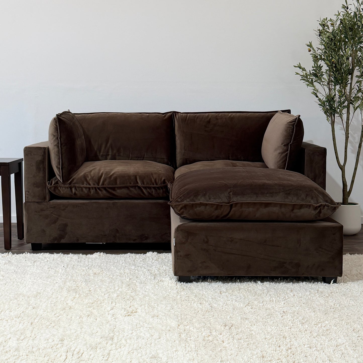 CHOCOLATE BROWN PERFORMANCE VELVET