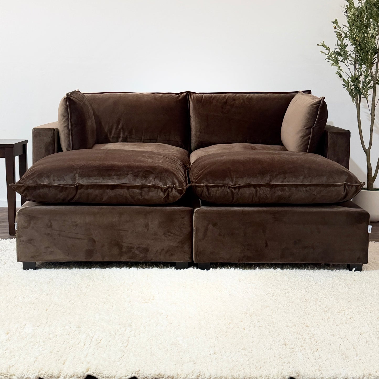 CHOCOLATE BROWN PERFORMANCE VELVET