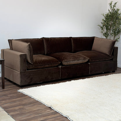 CHOCOLATE BROWN PERFORMANCE VELVET