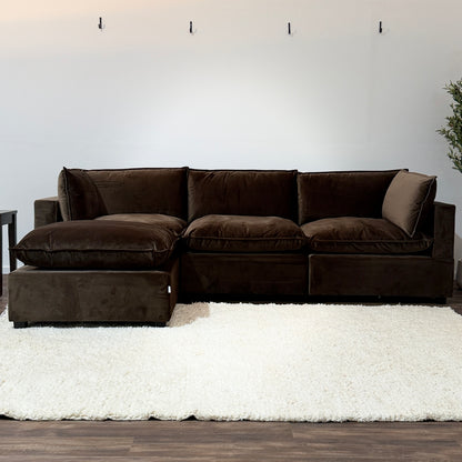 CHOCOLATE BROWN PERFORMANCE VELVET