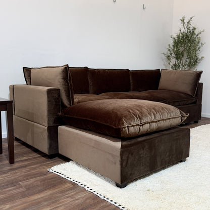 CHOCOLATE BROWN PERFORMANCE VELVET