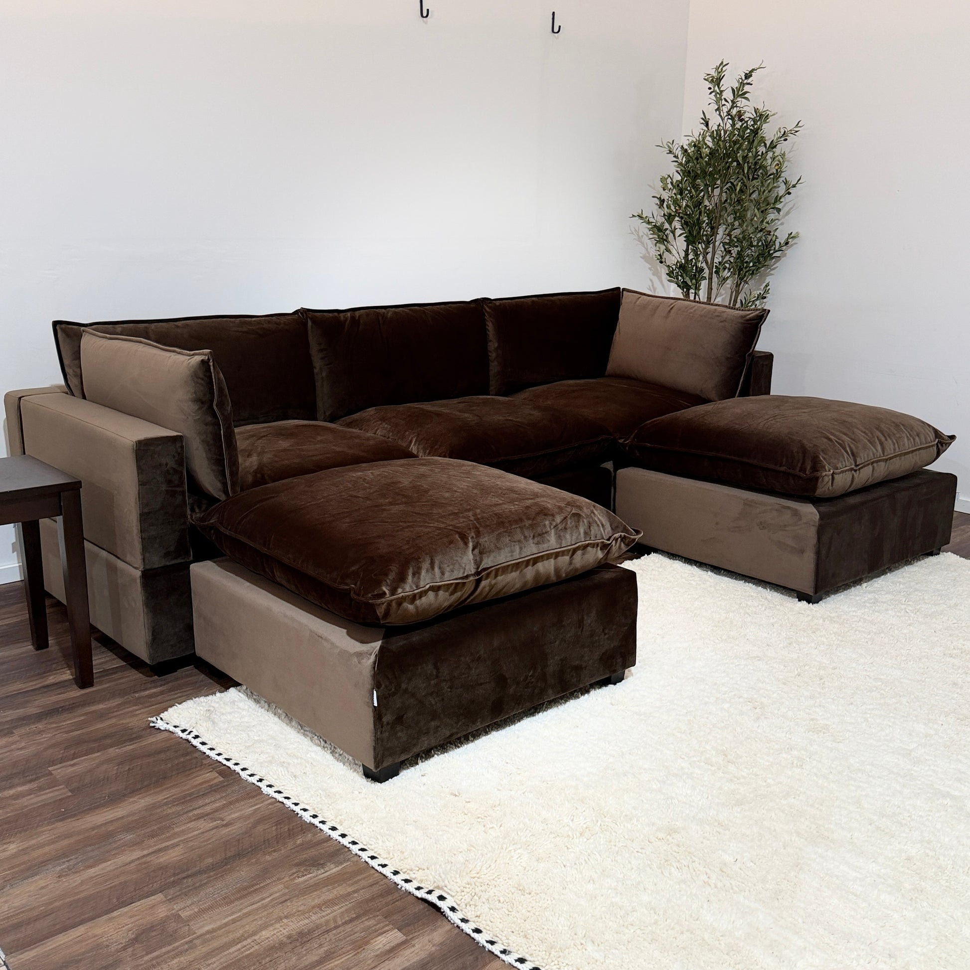CHOCOLATE BROWN PERFORMANCE VELVET