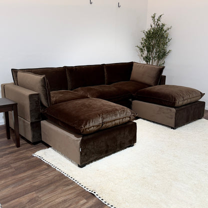 CHOCOLATE BROWN PERFORMANCE VELVET