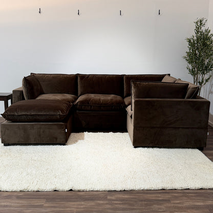CHOCOLATE BROWN PERFORMANCE VELVET
