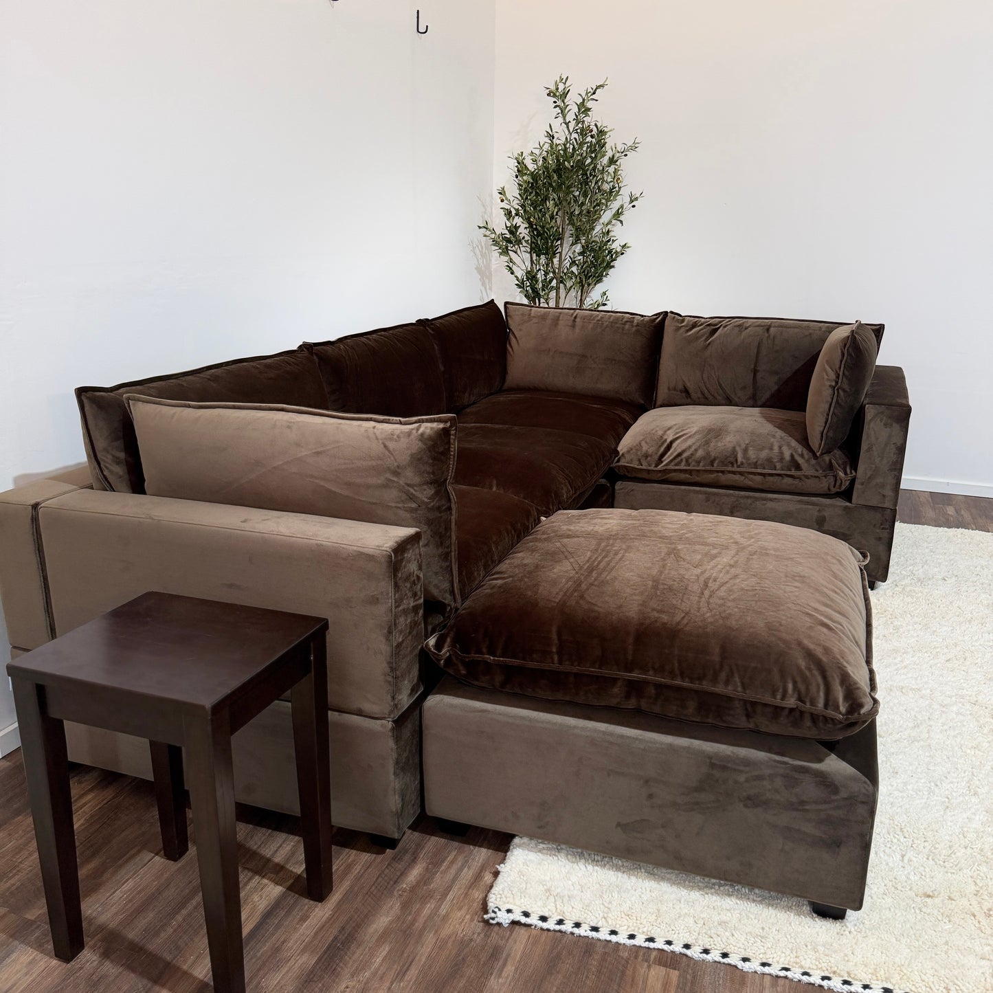 CHOCOLATE BROWN PERFORMANCE VELVET