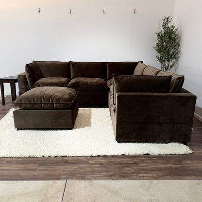 CHOCOLATE BROWN PERFORMANCE VELVET