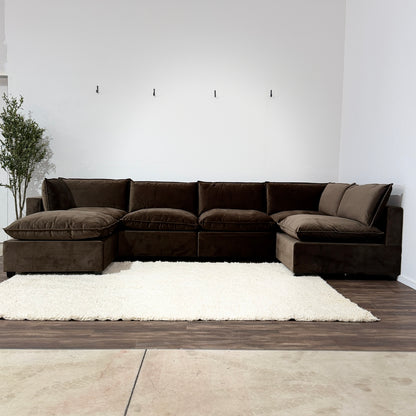 CHOCOLATE BROWN PERFORMANCE VELVET