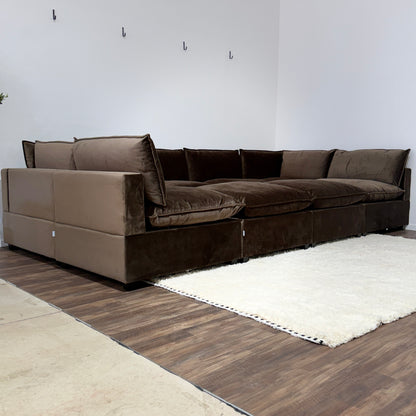 CHOCOLATE BROWN PERFORMANCE VELVET
