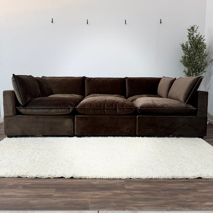CHOCOLATE BROWN PERFORMANCE VELVET