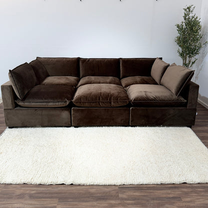 CHOCOLATE BROWN PERFORMANCE VELVET