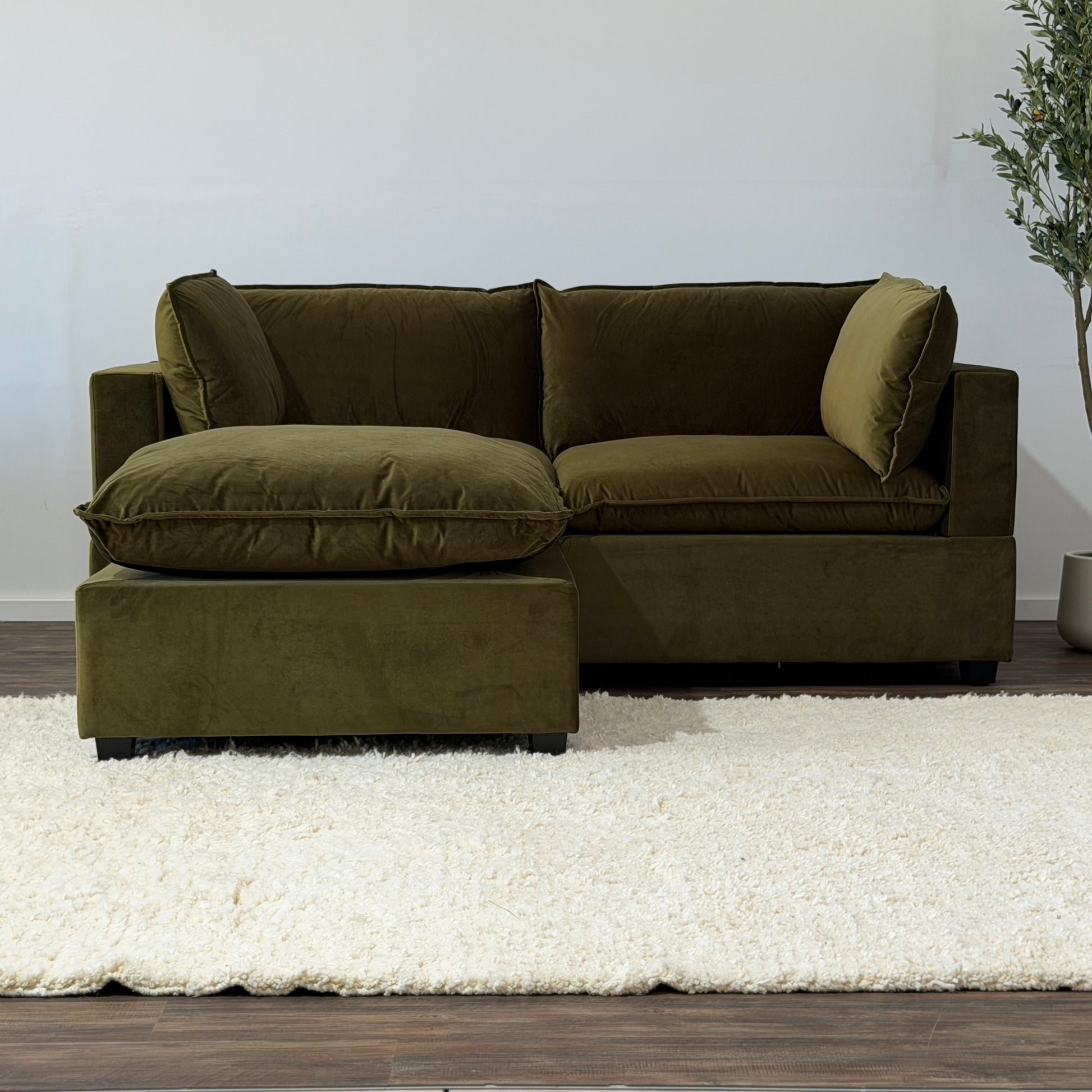 Color:SAGE GREEN PERFORMANCE VELVET
