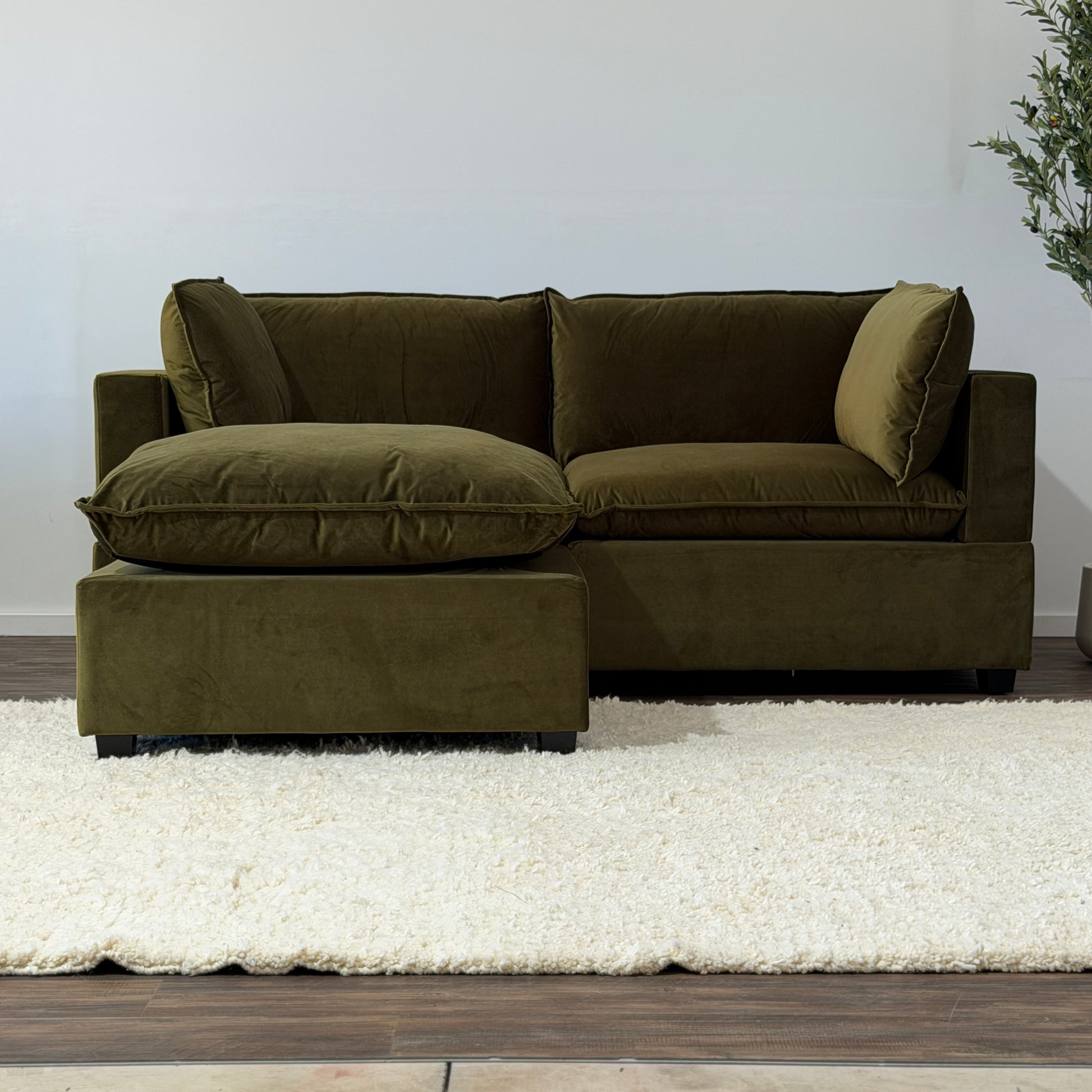 Color:SAGE GREEN PERFORMANCE VELVET