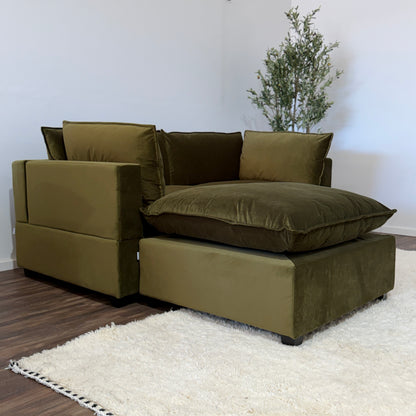 Color:SAGE GREEN PERFORMANCE VELVET