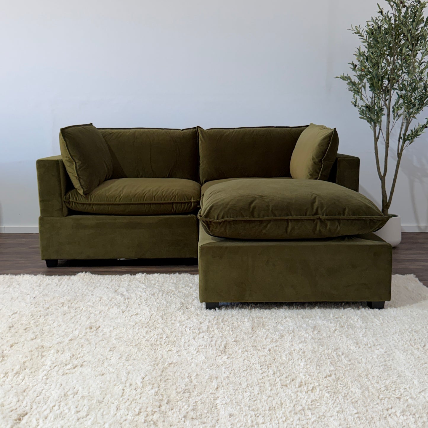 Color:SAGE GREEN PERFORMANCE VELVET