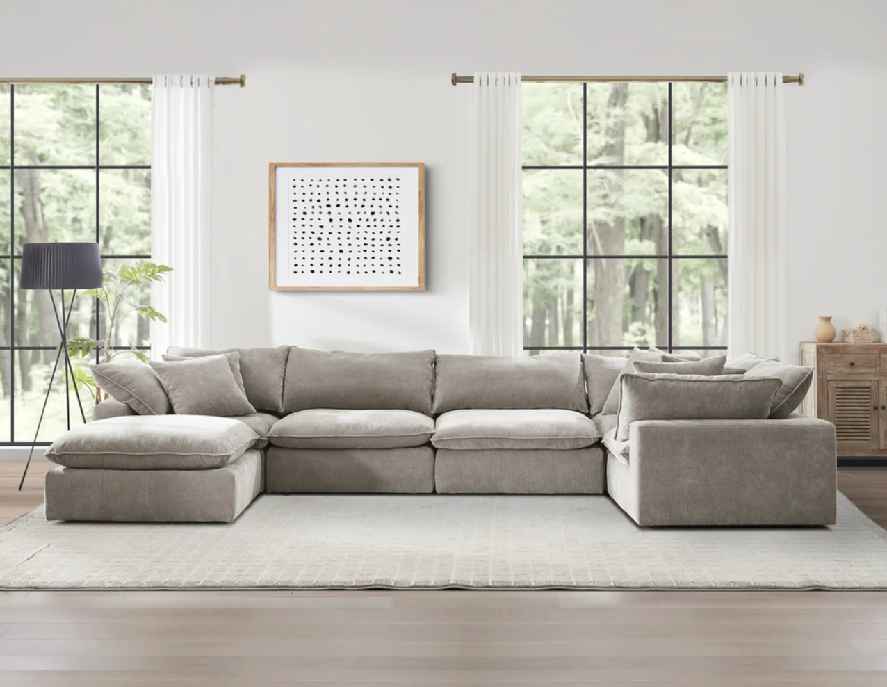 Sereen Cloud Sectional Modular Toupe
