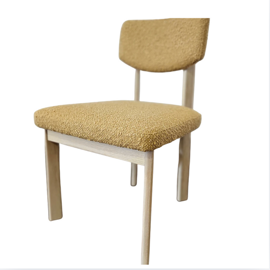 Interior Define Framed Upholstered Petit Chair – Yellow