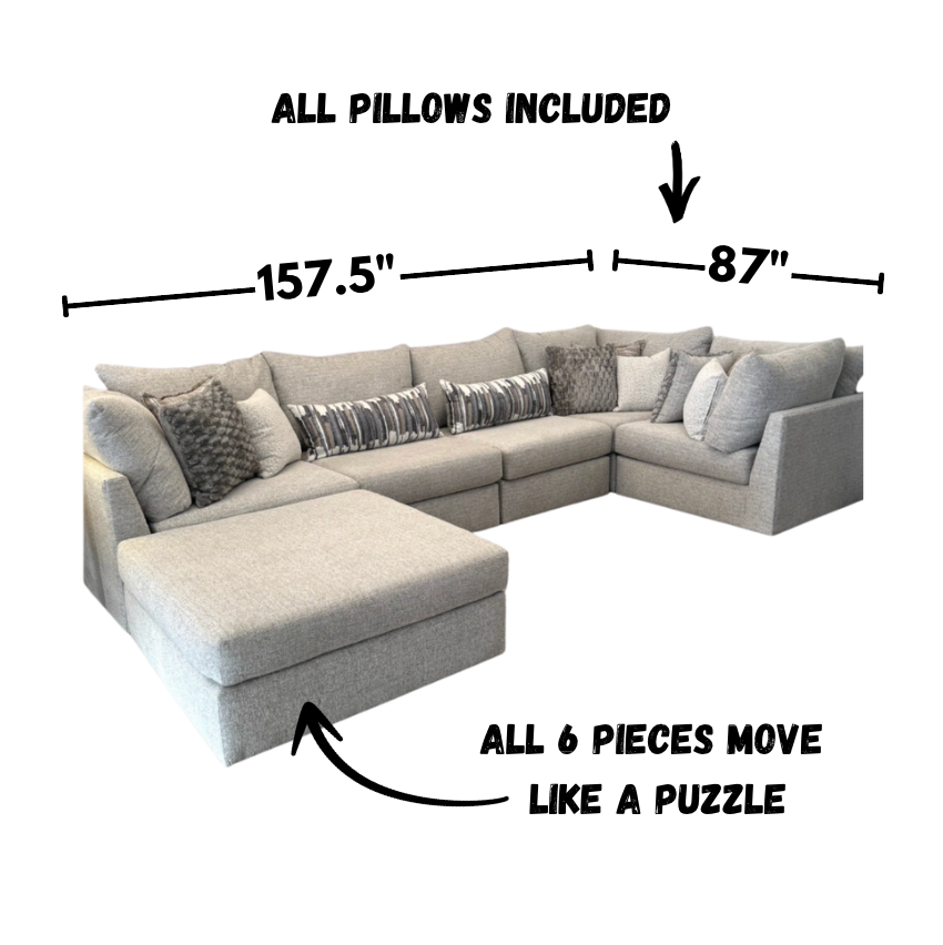 Mckenzie 6 Piece Modular Sectional