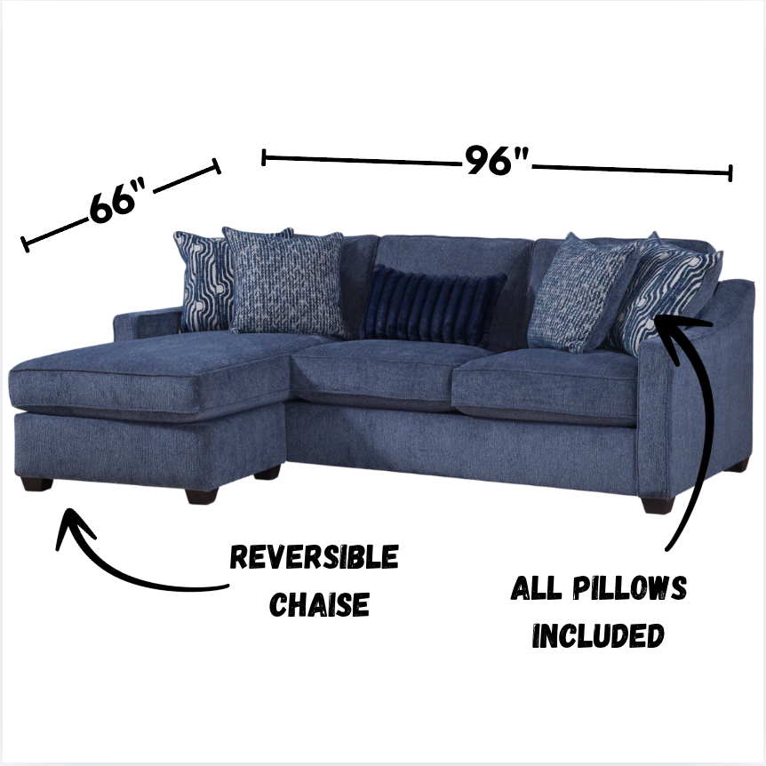 Ocean Reversible Chaise Sofa