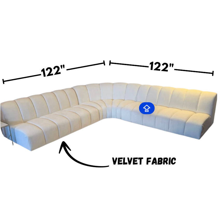 West Elm - Avalon Channel 3 Piece L Shaped