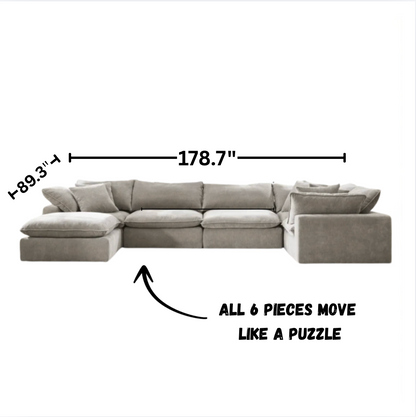 Sereen Cloud Sectional Modular Toupe